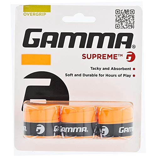 Gamma Griffband Supreme Overgrip 3er, orange, AGSO-15 von Gamma