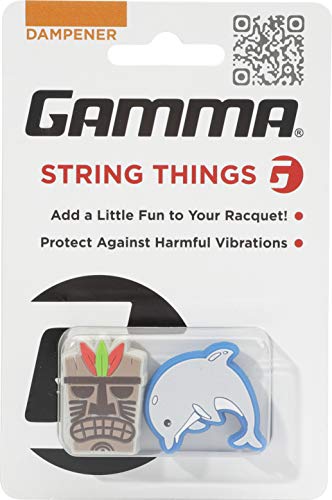 Gamma String Things Maske, Delfin Dämpfer Im Doppelpack-Grau, Blau Schlägerzubehör, Multi Gamma String Things Maske, Delfin Dämpfer Im Doppelpack-Grau, Blau Schlägerzubehör, Multi von Gamma