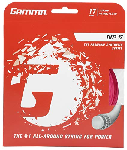 Gamma TNT2 Saitenset 12,2m-Pink Tennissaite, 1.27 von Gamma