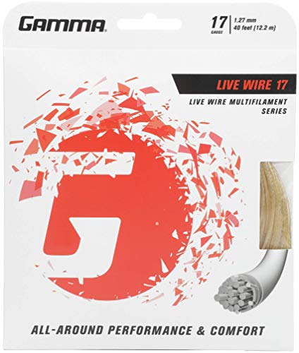 Gamma Tennissaite Live Wire 17 (1,27mm) Natur, 12.2 m Set von Gamma