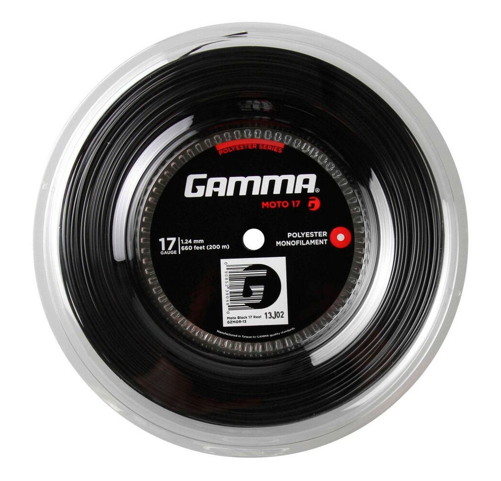 Gamma Tennissaite Moto 200m schwarz Gamma Tennissaite Moto 200m schwarz von Gamma
