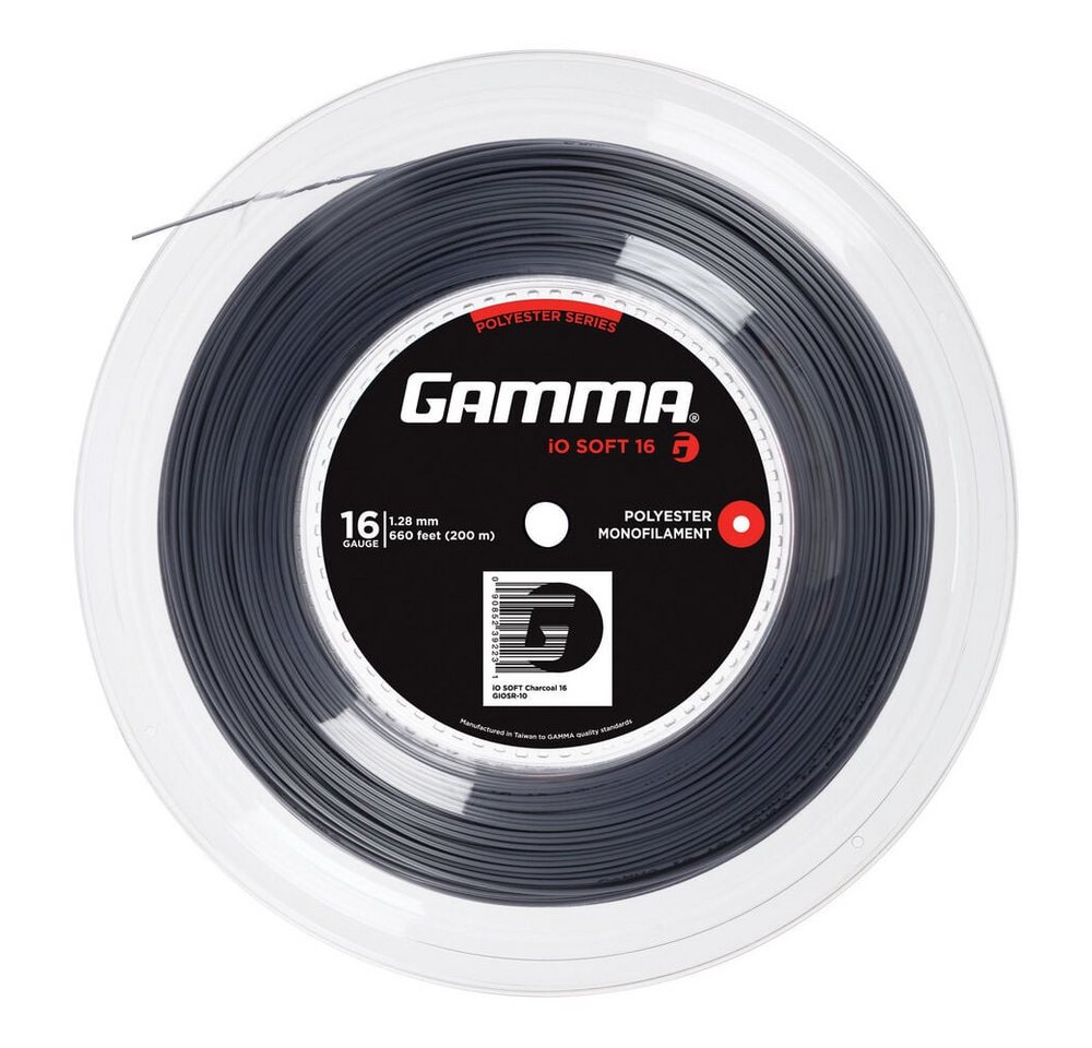 Gamma Tennissaite iO Soft 200m charcoal Gamma Tennissaite iO Soft 200m charcoal von Gamma