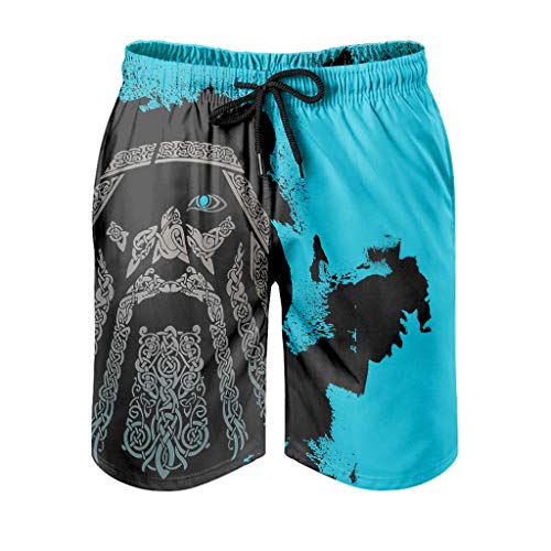Gamoii Herren Beachshorts Badehose Wikinger Odin Blau Badeshorts Modern 3D Druck Mesh Futter Schwimmhose Freizeithosen mit Kordel Seitlichen Taschen White M Gamoii Herren Beachshorts Badehose Wikinger Odin Blau Badeshorts Modern 3D Druck Mesh Futter Schwimmhose Freizeithosen mit Kordel Seitlichen Taschen White M von Gamoii