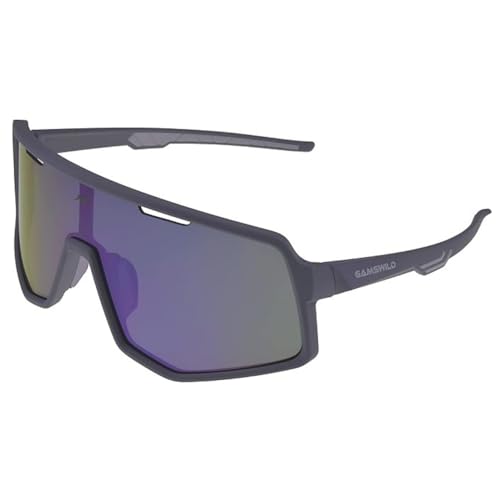 Gamswild WS4042 Sonnenbrille Skibrille Fahrradbrille Damen Herren Unisex | lila | beere | schwarz-blau | schwarz-rot | grün von Gamswild