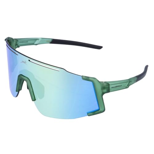 Gamswild WS5844 Sportbrille Sonnenbrille TR90 Fahrradbrille Skibrille Damen Herren Unisex Leichtgewicht | grün | rot | schwarz |, Farbe: Grün Gamswild WS5844 Sportbrille Sonnenbrille TR90 Fahrradbrille Skibrille Damen Herren Unisex Leichtgewicht | grün | rot | schwarz |, Farbe: Grün von Gamswild