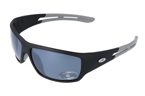 Gamswild WS7127 Sonnenbrille polarisiert GAMSSTYLE Fahrradbrille Skibrille Mode Brille Damen Herren Unisex | grau | schwarz| blau |, Farbe: Schwarz von Gamswild