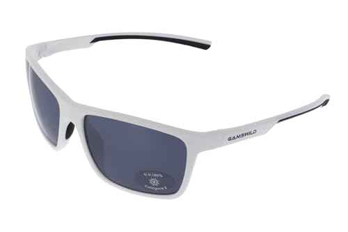 Gamswild WS7130 Sonnenbrille Sportbrille Skibrille Fahrradbrille Damen Herren Unisex | weiß | schwarz/grün | aubergine/lila, Farbe: Weiß Gamswild WS7130 Sonnenbrille Sportbrille Skibrille Fahrradbrille Damen Herren Unisex | weiß | schwarz/grün | aubergine/lila, Farbe: Weiß von Gamswild