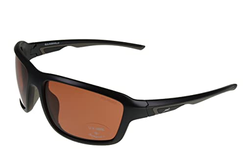 Gamswild WS7536 Sonnenbrille Sportbrille Skibrille Damen Herren Fahrradbrille Unisex | blau | braun | pink-orange | grün-türkis, Farbe: Braun von Gamswild