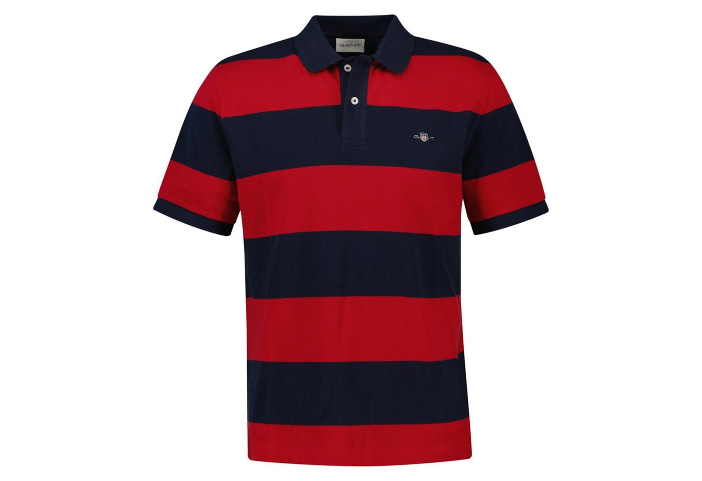 Gant Poloshirt Herren Poloshirt - BLOCK STRIPE POLO, Kurzarm von Gant