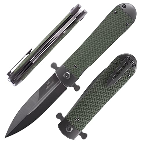 Firebird GANZO Adimanti Samson-GR Klappbares Taschenmesser, D2-Stahlklinge, G10-Anti-Rutsch-Griff mit Clip, Jagd, Angeln, Camping, Outdoor, Flipper, EDC-Taschenmesser (Grün) Firebird GANZO Adimanti Samson-GR Klappbares Taschenmesser, D2-Stahlklinge, G10-Anti-Rutsch-Griff mit Clip, Jagd, Angeln, Camping, Outdoor, Flipper, EDC-Taschenmesser (Grün) von Firebird