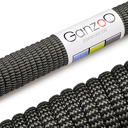 Ganzoo Paracord 550 Seil für Armband, Leine, Halsband, Nylon-Seil 31 Meter, Multicolor von Ganzoo