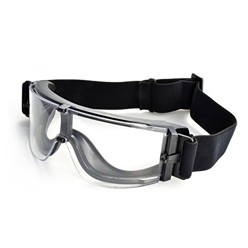 Ganzoo Taktische Schutz-Brille/Paintball Goggles/Airsoft Brille, transparent und verstellbar, Farbe: schwarz Ganzoo Taktische Schutz-Brille/Paintball Goggles/Airsoft Brille, transparent und verstellbar, Farbe: schwarz von Ganzoo