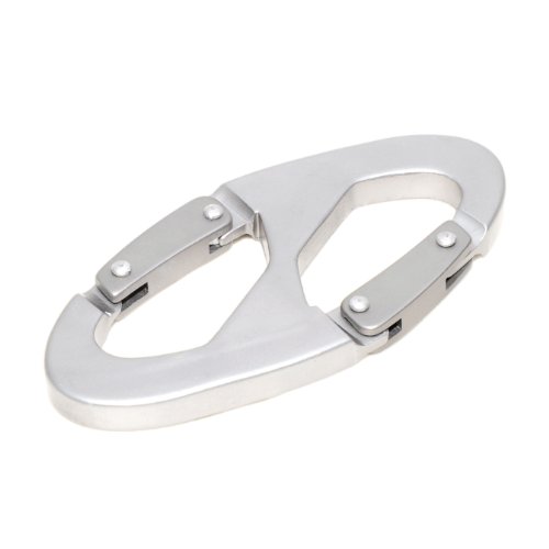 Zweiseitiger Karabiner aus robustem Edelstahl, Karabinerhaken für alle Zwecke Dieser KARABINER IST Nicht ZUM Klettern GEEIGNET! - Marke Ganzoo Zweiseitiger Karabiner aus robustem Edelstahl, Karabinerhaken für alle Zwecke Dieser KARABINER IST Nicht ZUM Klettern GEEIGNET! - Marke Ganzoo von Ganzoo