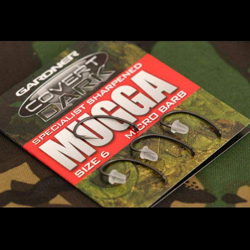 'SPECIALIST HAND SHARPENED' COVERT DARK CONTINENTAL-MUGGA HOOKS BARBED SIZE 2 - 1 von Gardner Tackle