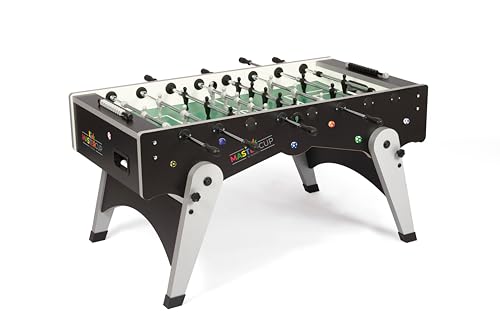Garlando Kickertisch MasterCup Kids, klappbarer Fußballtisch für Kinder, kindersichere Teleskop-Spielstangen,Stabiler Tischfußball mit 74cm Gesamthöhe,70kg,Tischkicker mit Transportrollen,vormontiert Garlando Kickertisch MasterCup Kids, klappbarer Fußballtisch für Kinder, kindersichere Teleskop-Spielstangen,Stabiler Tischfußball mit 74cm Gesamthöhe,70kg,Tischkicker mit Transportrollen,vormontiert von Garlando