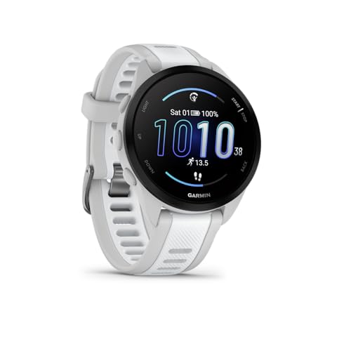 GARMIN Forerunner 165, leichte GPS Smartwatch zum Laufen, mit AMOLED Touchscreen, Trainingsempfehlungen, Gesundheitsdaten, smarten Funktionen GARMIN Forerunner 165, leichte GPS Smartwatch zum Laufen, mit AMOLED Touchscreen, Trainingsempfehlungen, Gesundheitsdaten, smarten Funktionen von Garmin