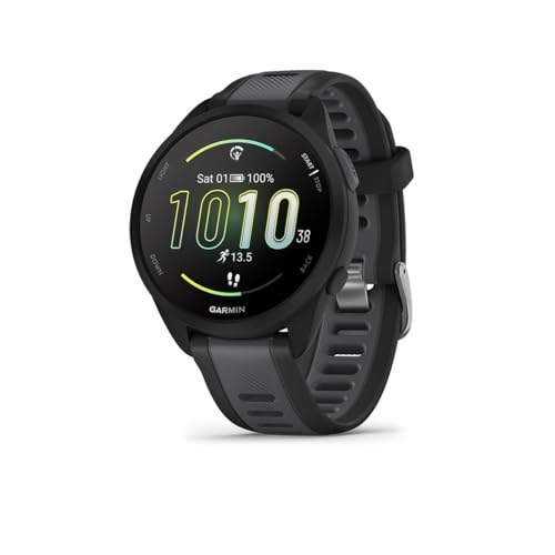 GARMIN Forerunner 165, leichte GPS Smartwatch zum Laufen, mit AMOLED Touchscreen, Trainingsempfehlungen, Gesundheitsdaten, smarten Funktionen von Garmin