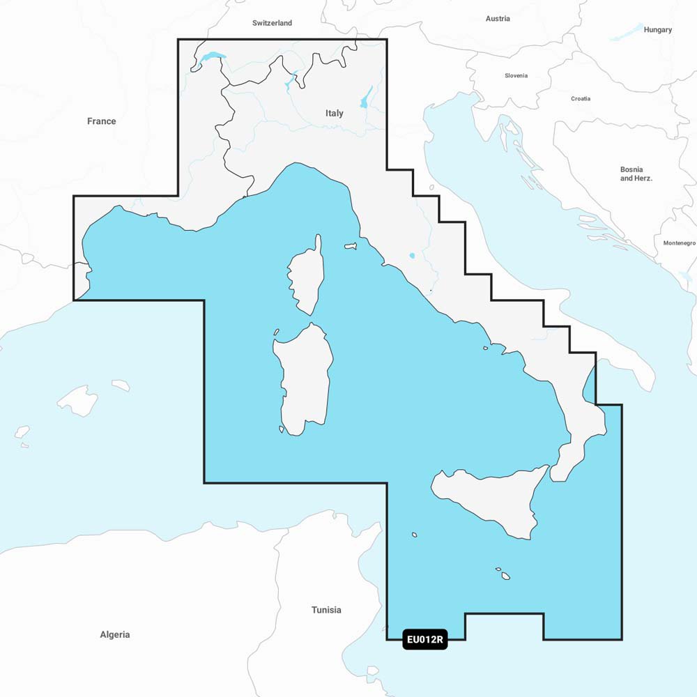 Garmin Central&west Mediterranean Sea Navionics Vision+™ Marine Charts Durchsichtig von Garmin