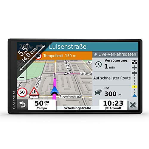 Garmin DriveSmart 55 MT-S EU Navi - Rahmenloses Display, 3D-Navigationskarten und Live-Traffic von Garmin