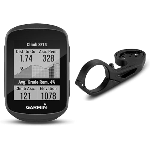 Garmin Edge 130 Plus – kompakter, 33 g Leichter GPS-Radcomputer mit 1,8“ Display, präziser Datenaufzeichnung, Trainingsplänen, Navigation und MTB-Werten & Edge Aero Fahrrad-lenkerhalterung von Garmin