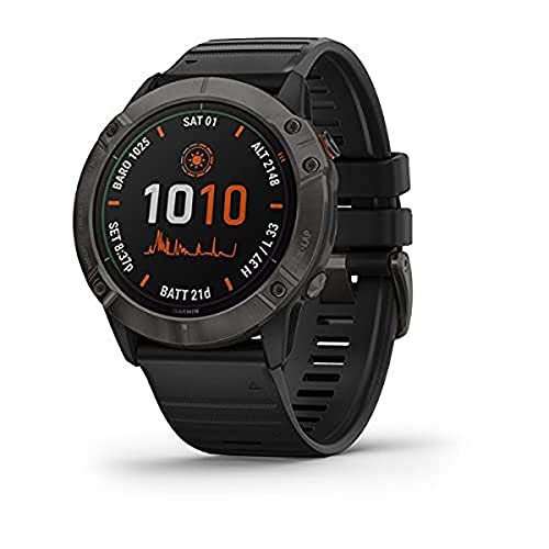 Garmin Fenix 6X Solar Titanium DLC schwarz/grau, 010-02157-21 Garmin Fenix 6X Solar Titanium DLC schwarz/grau, 010-02157-21 von Garmin
