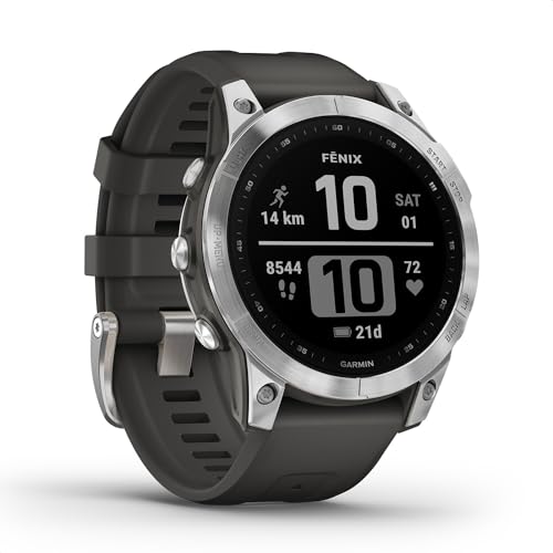 Garmin Fenix 7S renewed – GPS-Multisport-Smartwatch mit Farbdisplay und Touch-/Tastenbedienung, TOPO-Karten, über 60 vorinstallierte Sport-Apps, Garmin Music und Garmin Pay, Generalüberholt von Garmin