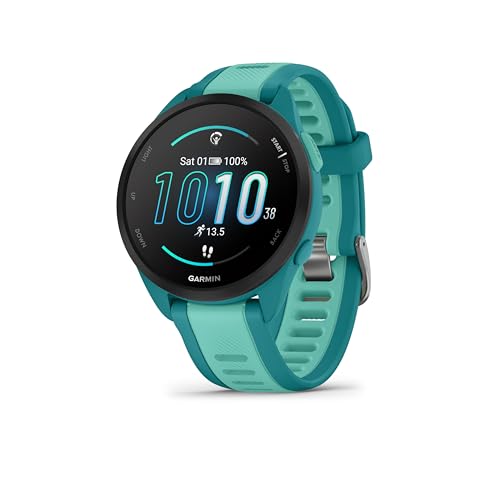 Garmin Forerunner 165 Music - leichte GPS Smartwatch zum Laufen, mit 1,2" AMOLED Touchscreen, Trainingsempfehlungen, Gesundheitsdaten, smarten Funktionen und Musik am Handgelenk Garmin Forerunner 165 Music - leichte GPS Smartwatch zum Laufen, mit 1,2" AMOLED Touchscreen, Trainingsempfehlungen, Gesundheitsdaten, smarten Funktionen und Musik am Handgelenk von Garmin