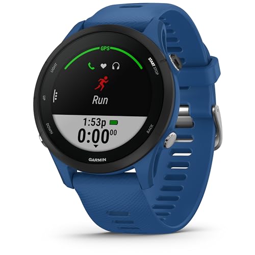 Garmin Forerunner 255 – GPS-Laufuhr mit individuellen Trainingsplänen, speziellen Lauffunktionen und detaillierter Trainingsanalyse. 1,1“ & 1,3" Farbdisplay, Akkulaufzeit bis zu 14 Tage von Garmin