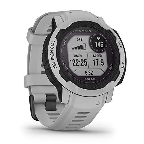 Garmin Instinct 2 Solar – GPS-Smartwatch mit unendlicher Akkulaufzeit im Smartwatch-Modus, über 40 Sport-Apps, Garmin Pay, Trainingszustand, Fitnessalter, Schlafanalyse uvm (Generalüberholt) von Garmin