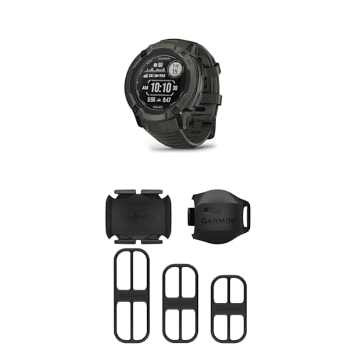 Garmin Instinct 2X Solar – GPS-Smartwatch mit unendlicher Akkulaufzeit im Smartwatch-Modus & Bike Speed and Cadence Sensor 2 von Garmin