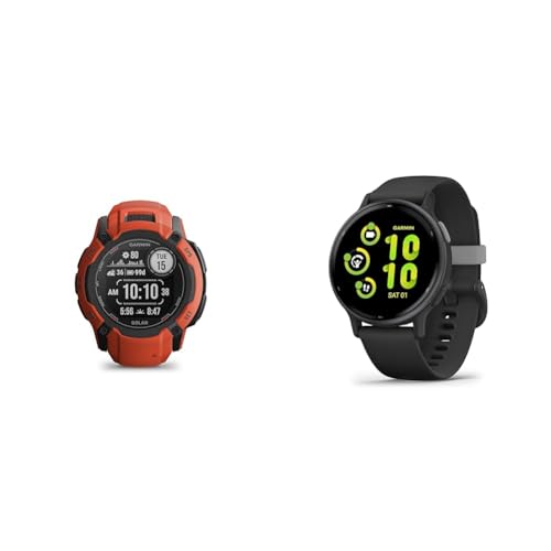 Garmin Instinct 2X Solar – GPS-Smartwatch mit unendlicher Akkulaufzeit im Smartwatch-Modus & Vivoactive 5 - GPS-Smartwatch mit 1,2" AMOLED Touchdisplay, Fitness- und Gesundheits- und Musikfunktionen Garmin Instinct 2X Solar – GPS-Smartwatch mit unendlicher Akkulaufzeit im Smartwatch-Modus & Vivoactive 5 - GPS-Smartwatch mit 1,2" AMOLED Touchdisplay, Fitness- und Gesundheits- und Musikfunktionen von Garmin