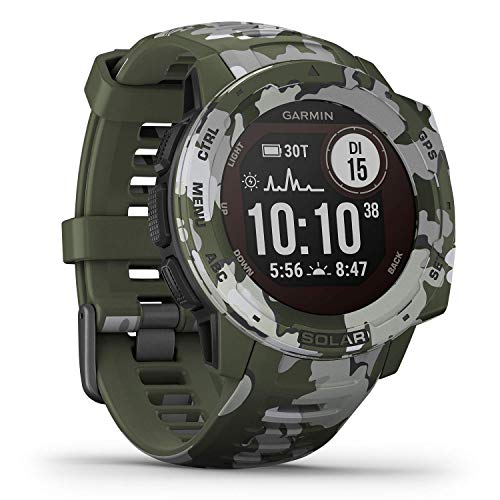 Garmin Unisex Erwachsene Smartwatch Instinct Solar Military Camo GPS-Multisport, Grün Garmin Unisex Erwachsene Smartwatch Instinct Solar Military Camo GPS-Multisport, Grün von Garmin