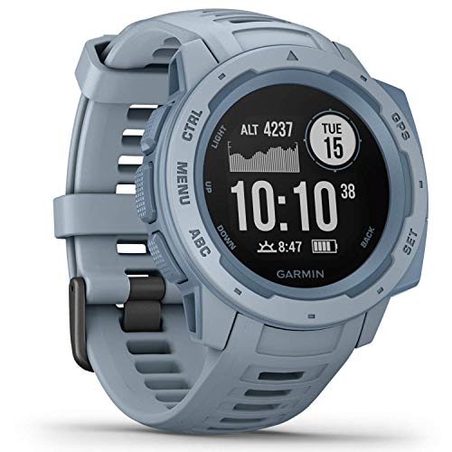 Garmin Instinct - wasserdichte GPS-Smartwatch mit Sport-/Fitnessfunktionen und bis zu 14 Tagen Akkulaufzeit. Herzfrequenzmessung am Handgelenk, Fitness Tracker (Generalüberholt) von Garmin