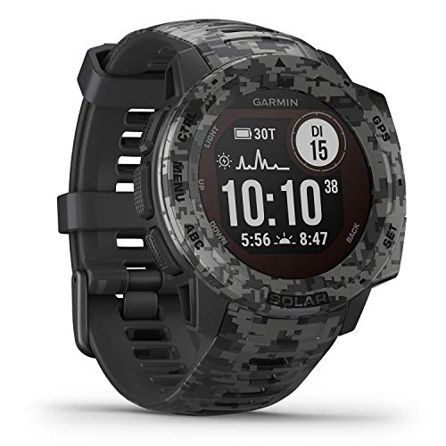 Garmin Instinct - wasserdichte GPS-Smartwatch mit Sport-/Fitnessfunktionen. Herzfrequenzmessung am Handgelenk, Fitness Tracker und Smartphone Benachrichtigungen. Viele Modelle zur Auswahl von Garmin