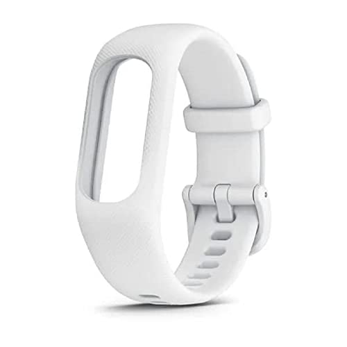 Garmin Schnellwechsel-Armband aus Silikon für Vivosmart 5, Ersatzarmband, S /M, Weiss von Garmin