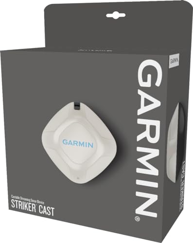 Garmin STRIKER Cast – auswerfbares Echolot für 2D-Echolotbilder von Wasseruntergrundstücken & Fischen vom Ufer aus. Anzeige auf mobilen Geräten in STRIKER Cast App. Für Flach- & Tiefwasser, 10h Akku von Garmin