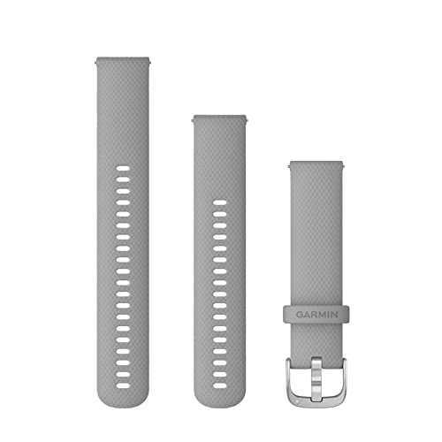 Garmin Schnellwechsel-Armband 20mm, passend für Venu, Venu 2Plus, Venu SQ/ SQ2, vivoactive 3/ 5, vivomove- Serie, Forerunner 55/ 245/ 645, Approach S40/ S42/ S12, D2 Air von Garmin