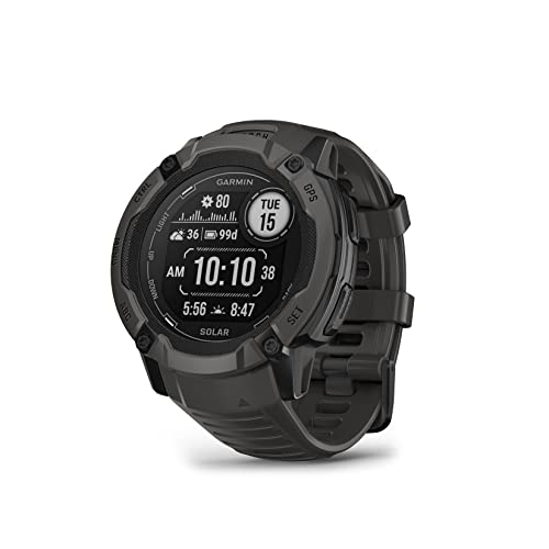 Garmin Instinct 2X Solar – GPS-Smartwatch mit unendlicher Akkulaufzeit im Smartwatch-Modus, über 40 Sport-Apps, Smart Notifications, Pay, Trainingszustand, Fitnessalter, Schlafanalyse, uvm. von Garmin