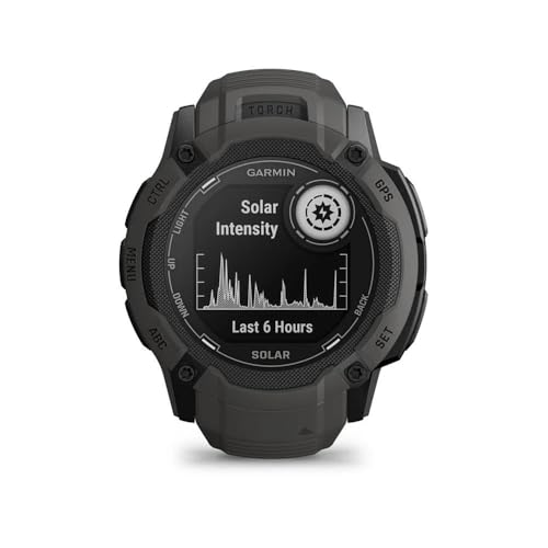 Garmin Instinct 2X Solar – GPS-Smartwatch mit unendlicher Akkulaufzeit im Smartwatch-Modus, über 40 Sport-Apps, Smart Notifications, Pay, Trainingszustand, Fitnessalter, Schlafanalyse, uvm. von Garmin