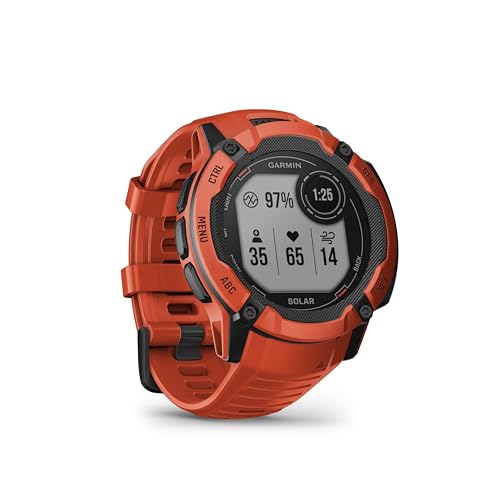 Garmin Instinct 2X Solar – GPS-Smartwatch mit unendlicher Akkulaufzeit im Smartwatch-Modus, über 40 Sport-Apps, Smart Notifications, Garmin Pay, Trainingszustand, Fitnessalter, Schlafanalyse uvm. von Garmin