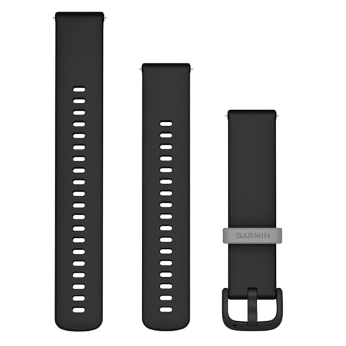 Garmin Schnellwechsel-Armband 20mm, passend für Venu, Venu 2Plus, Venu SQ/ SQ2, vivoactive 3/ 5, vivomove- Serie, Forerunner 55/ 245/ 645, Approach S40/ S42/ S12, D2 Air von Garmin