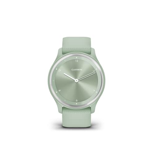 Garmin Unisex – Erwachsene VIVOMOVE Sport Smartwatch, Mint/Silber, One Size (Generalüberholt) von Garmin