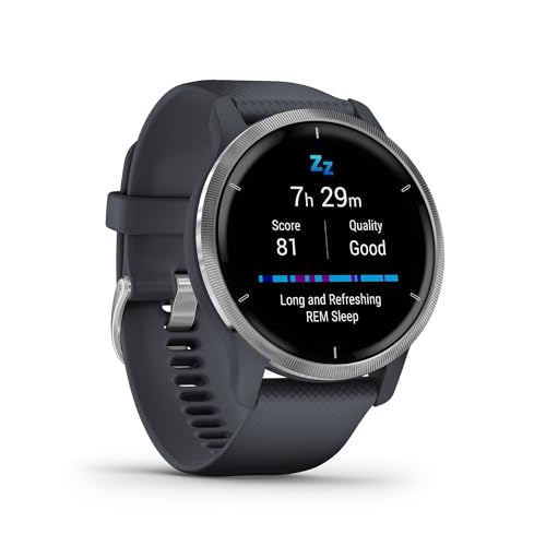 Garmin Venu 2 – GPS-Fitness-Smartwatch mit ultrascharfem 1,3“ AMOLED-Touchdisplay, umfassenden und Gesundheitsfunktionen, über 25 vorinstallierte Sportarten, Garmin Music und Garmin Pay Garmin Venu 2 – GPS-Fitness-Smartwatch mit ultrascharfem 1,3“ AMOLED-Touchdisplay, umfassenden und Gesundheitsfunktionen, über 25 vorinstallierte Sportarten, Garmin Music und Garmin Pay von Garmin