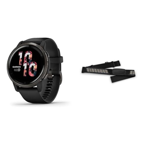 Garmin Venu 2 – GPS-Fitness-Smartwatch mit ultrascharfem 1,3“ AMOLED-Touchdisplay & HRM-DUAL – Brustgurt zur Aufzeichnung von Herzfrequenzwerten, ANT+ & Bluetooth Technologie von Garmin