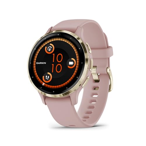 Garmin Venu 3S – GPS-Fitness-Smartwatch mit Bluetooth Telefonie und Sprachassistenz, Ultrascharfes 1,3/ 1,1 Zoll AMOLED-Touchdisplay, Fitnessfunktionen, Garmin Music, Garmin Pay und Rollstuhlmodus von Garmin