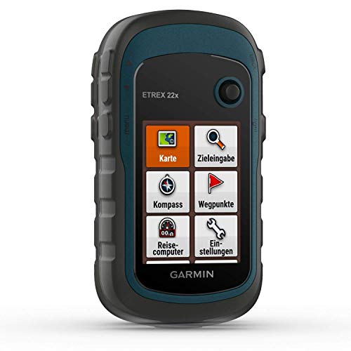 Garmin eTrex 22x – robustes, wasserdichtes GPS-Outdoor-Navi mit 2,2" (5,6 cm) Farbdisplay mit Tastenbedienung, vorinstallierter TopoActive-Europakarte und 25 Std Akkulaufzeit, Blau, One Size Garmin eTrex 22x – robustes, wasserdichtes GPS-Outdoor-Navi mit 2,2" (5,6 cm) Farbdisplay mit Tastenbedienung, vorinstallierter TopoActive-Europakarte und 25 Std Akkulaufzeit, Blau, One Size von Garmin