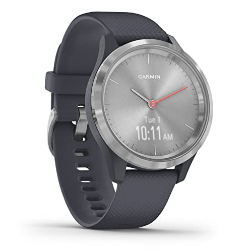 Garmin vívomove 3S – schlanke, stilvolle Hybrid-Smartwatch mit analogen Zeigern & OLED-Display für schmale Handgelenke, Sport-Apps & Fitness-/Gesundheitsdaten, wasserdicht, 5 Tage Akkulaufzeit von Garmin