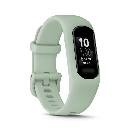 Garmin vívosmart 5 – Fitness-Tracker mit extragroßem OLED-Touchdisplay, Gesundheitsfunktion wie Schlafqualität und Herzfrequenzmessung. Bis zu 7 Tage Akkulaufzeit, wasserdicht und Notfallhilfe. von Garmin