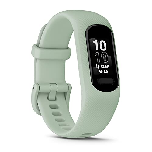 Garmin vívosmart 5 – Fitness-Tracker mit extragroßem OLED-Touchdisplay, Gesundheitsfunktion wie Schlafqualität und Herzfrequenzmessung. Bis zu 7 Tage Akkulaufzeit und Notfallhilfe, Generalüberholt von Garmin