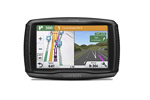 Garmin zumo 595LM EU Motorradnaviagtionsgerät, Zentraleuropa Karte, lebenslange Kartenupdates, Sicherheitshinweise, 5 Zoll (12,7 cm) Touchscreen (Generalüberholt) von Garmin